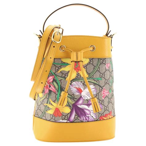 gucci flora bucket bag